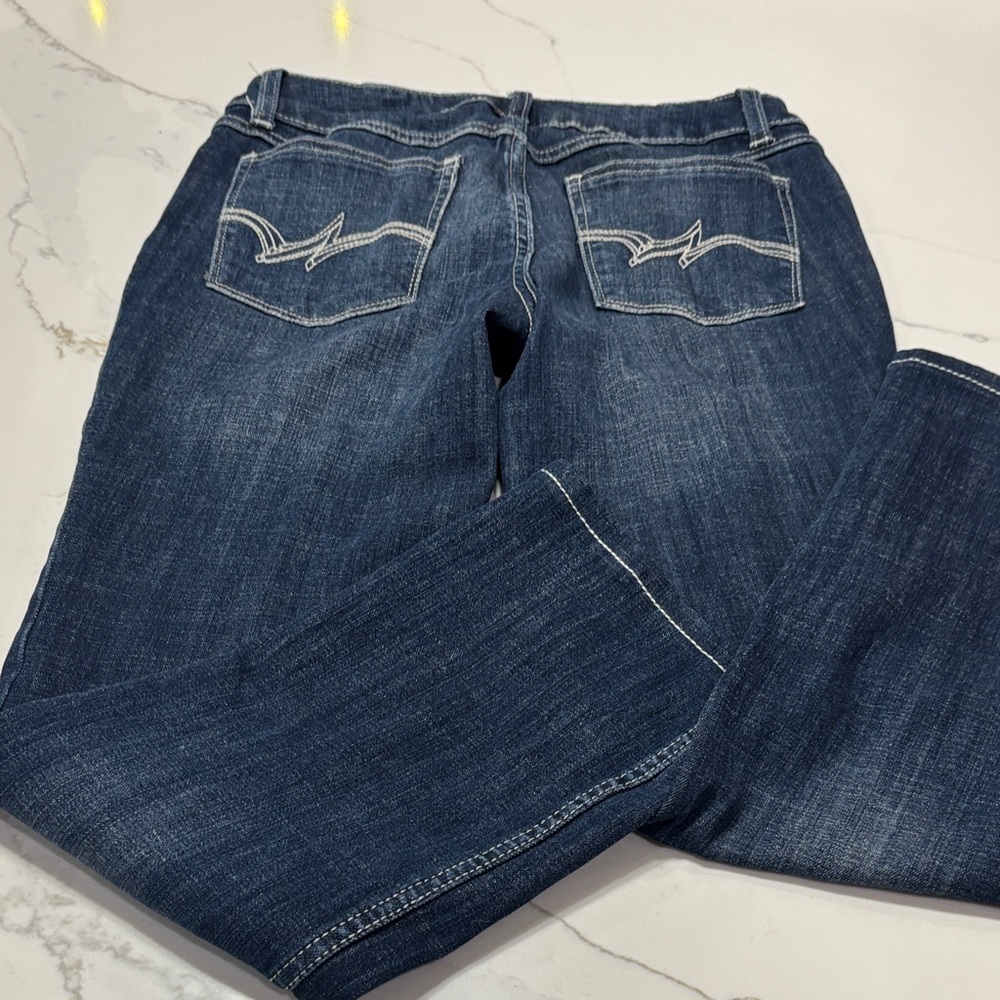 Wrangler Boot Cut Jeans in Indigo Blue - Picture 8 of 16